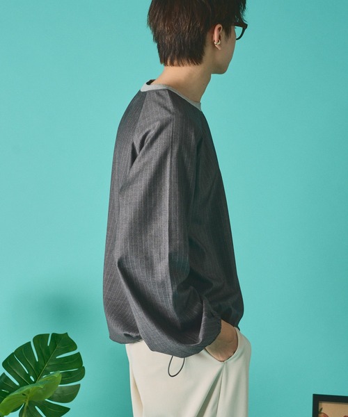 「Adoon plain」 長(zhǎng)袖Tシャツ LARGE ブラック メンズ