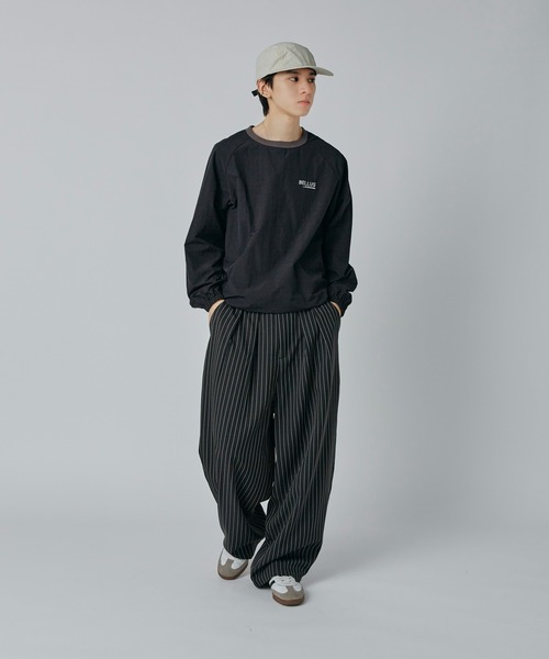 「Adoon plain」 長(zhǎng)袖Tシャツ LARGE ブラック メンズ