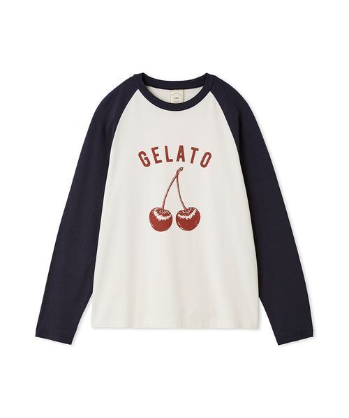 パジャマ ルームウェア ワンポイントラグランロンT レディース | gelato pique | 02