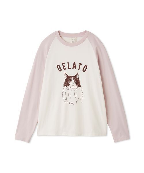 パジャマ ルームウェア ワンポイントラグランロンT レディース | gelato pique | 13