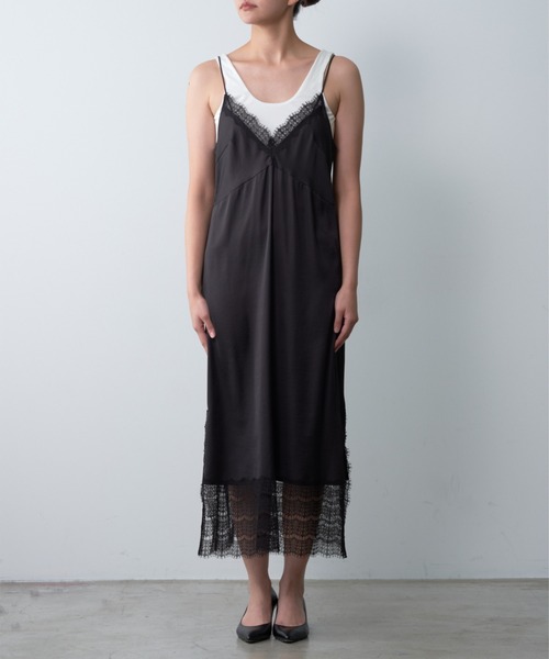 美品 コラージュガリャルダガランテ バテンレースワンピース 黒 ブラック COLLAGE GALLARDAGALANTE バテンレースワンピース ブラック COLLAGE