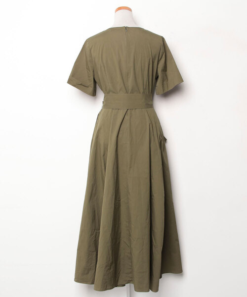 「CLANE」 半袖ワンピース 1 グリーン レディース_画像2