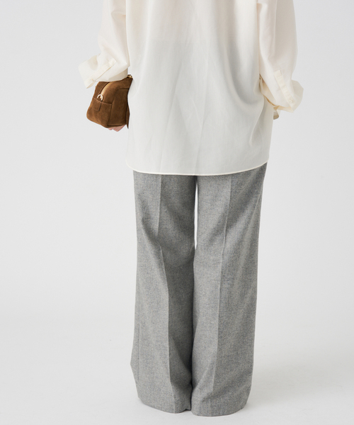 IENA（イエナ） パンツ ウォッシャブル ツイードイージースラックス