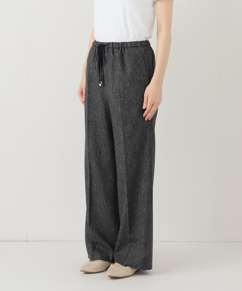 未使用 美品 ＩＥＮＡ　ウール素材ツイードパンツ　タグ付き新品　完売品 IENA（イエナ） パンツ ウォッシャブル ツイードイージースラックス