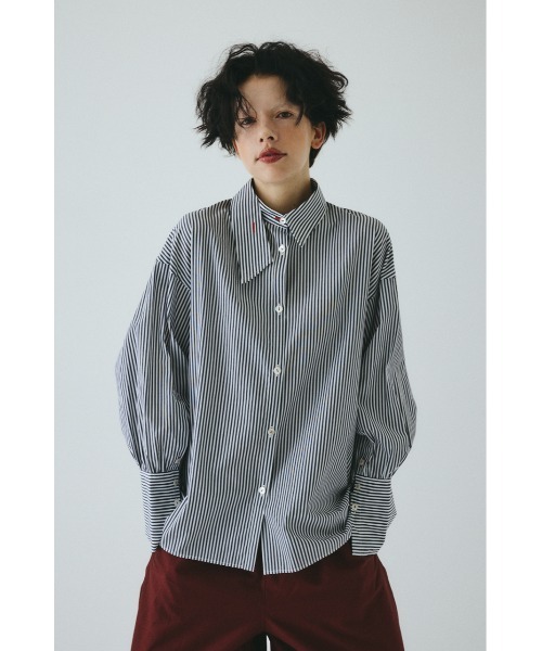 HeRIN.CYE ブラウス シャツ Asymmetry collar shirt アシンメトリー