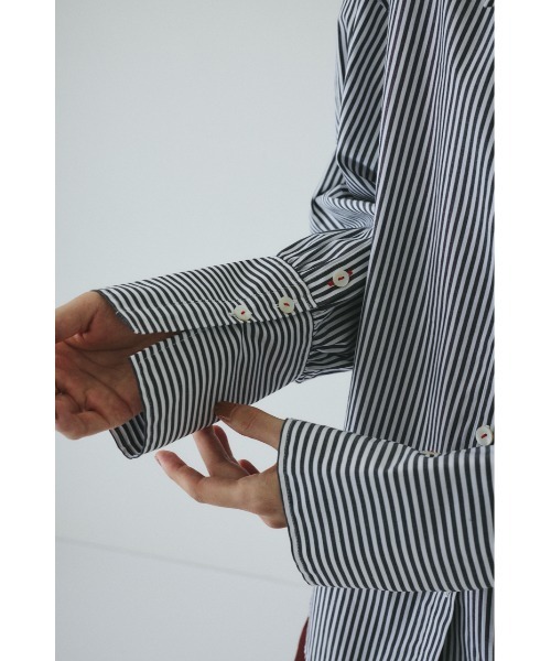 HeRIN.CYE ブラウス シャツ Asymmetry collar shirt アシンメトリー