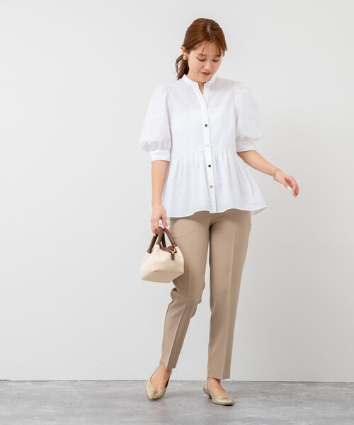 「NOLLEY'S Sophi」 半袖ブラウス 38 ホワイト レディース_画像5