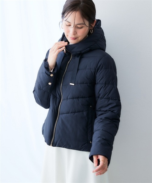 7days Life Styling ダッフルコート コート ショート丈フーディー