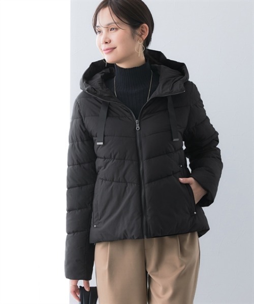 7days Life Styling ダッフルコート コート ショート丈フーディー