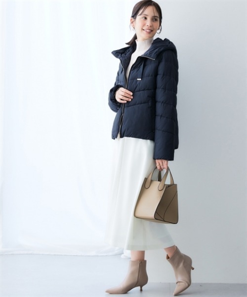 7days Life Styling ダッフルコート コート ショート丈フーディー