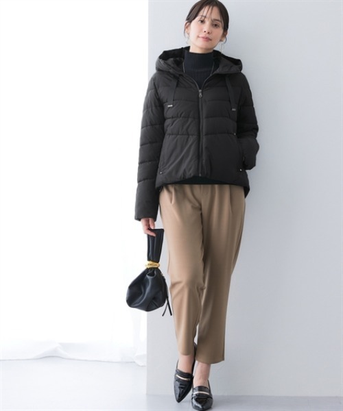 7days Life Styling ダッフルコート コート ショート丈フーディー