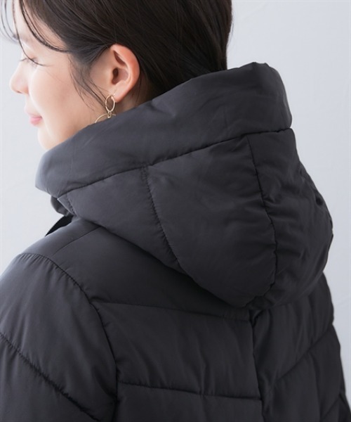 7days Life Styling ダッフルコート コート ショート丈フーディー