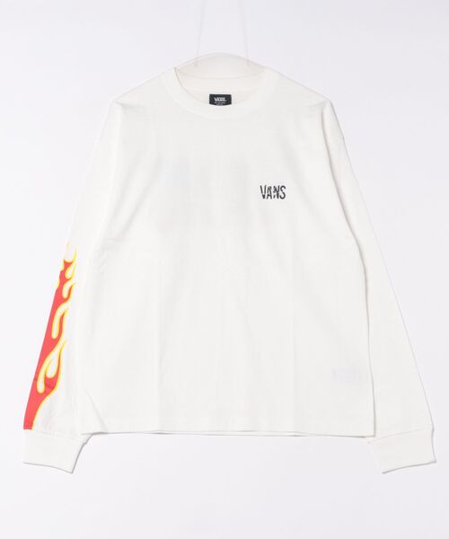 VANS（ヴァンズ） tシャツ M Flames Punk Logo L TEE ロングスリーブ