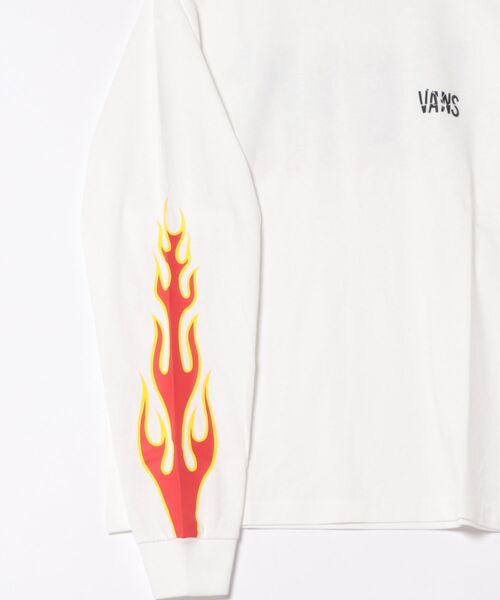 VANS（ヴァンズ） tシャツ M Flames Punk Logo L TEE ロングスリーブ
