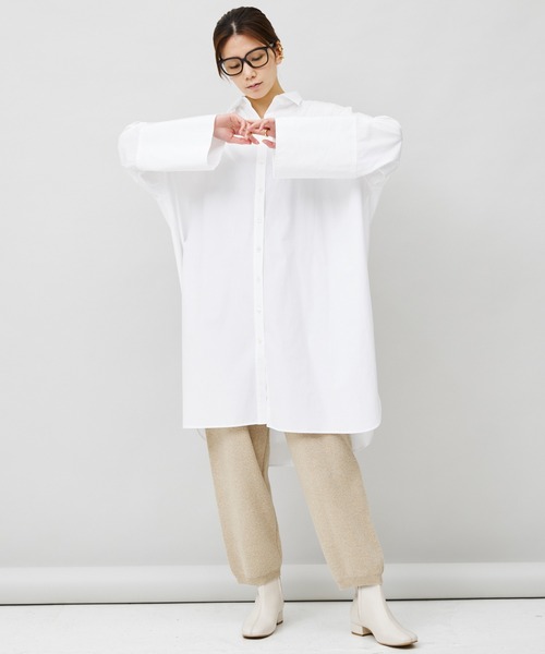 「Curensology」 長袖ワンピース FREE サックスブルー レディース_画像2