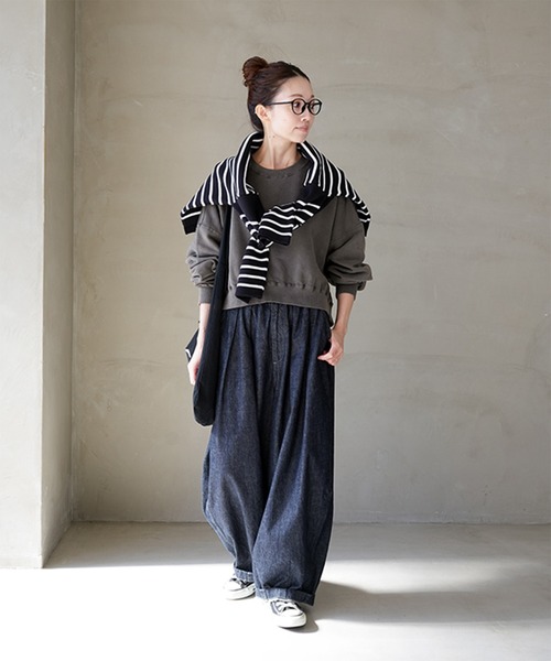 SOLAMONAT ピグメントスウェットプルオーバー SOLAMONAT（ソラモナ） トレーナー スウェット ピグメントスウェット