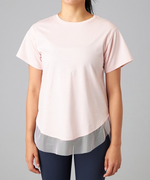 Chacott(チャコット) tシャツ チュールコンビロングTシャツ Chacott(チャコット) tシャツ チュールコンビロングTシャツ