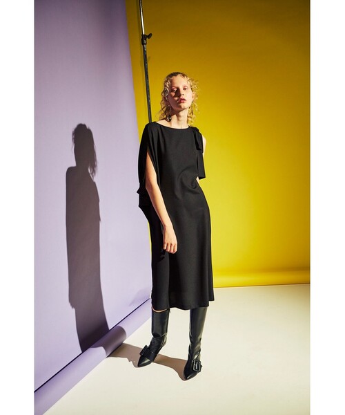 「CAST:」 半袖ワンピース L ブルー レディース_画像2