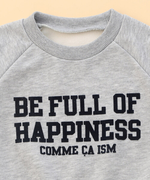 COMME CA ISM（コムサイズム） トレーナー フロッキープリント 配色