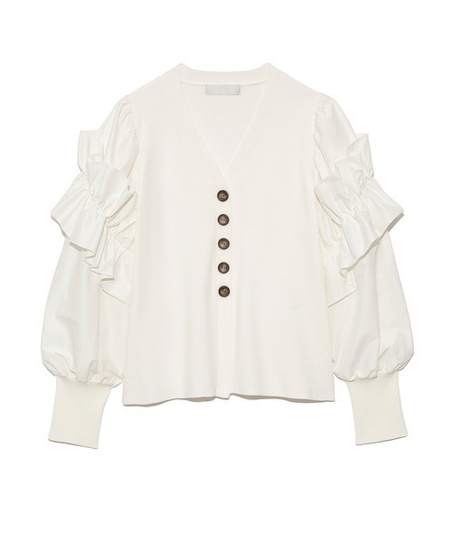 新品 タグ付き セルフォード CELFORD ホワイト ショート カーディガン CELFORD（セルフォード） ニットカーディガン ONE SIZE ホワイト