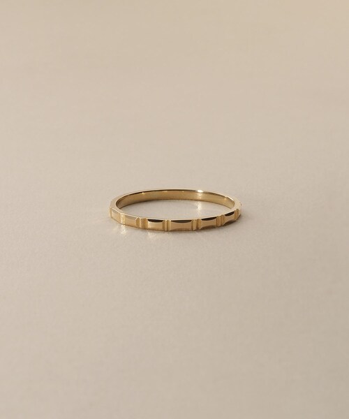 COCOSHNIK（ココシュニック） 指輪 リング K10レンガカット リング