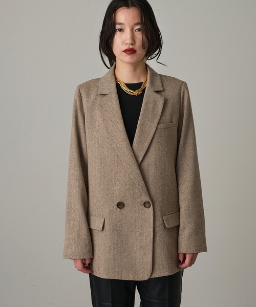美品 Lounge dress テーラードジャケット ラインジャケット LOUNGEDRESS（ラウンジドレス）の「ラインジャケット（テーラード