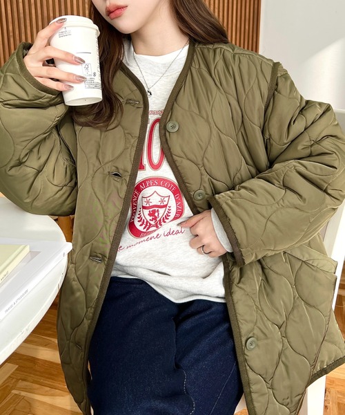 moment+ ジャケット M カーキ レディース : ZOZOTOWN Yahoo!店 - 通販