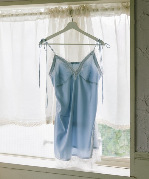 パーティードレス ワンピース sensual satin cami onepiece / レース