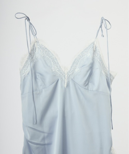 パーティードレス ワンピース sensual satin cami onepiece / レース