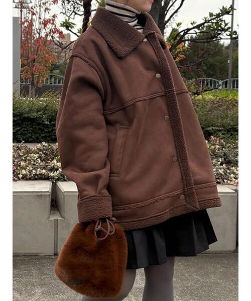 ehka sopo（エヘカソポ） コート アウター エコムートンジャケット