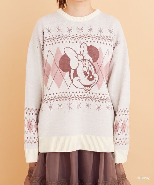 Disney（ディズニー） ニット セーター ミッキー/ミニー/アーガイル