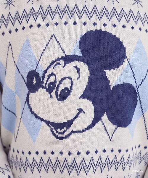 Disney（ディズニー） ニット セーター ミッキー/ミニー/アーガイル