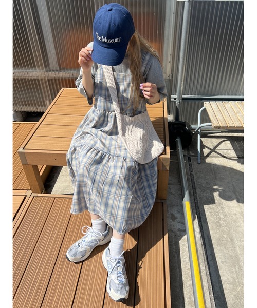 「WC」 キャミソールワンピース FREE イエロー レディース_画像8