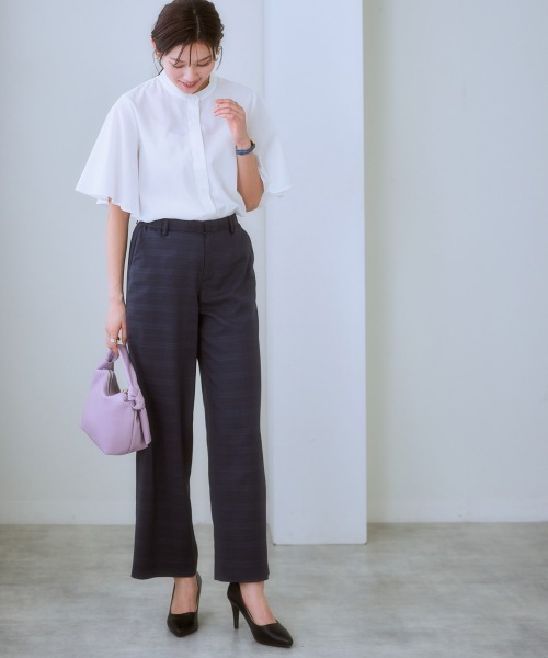 「7days Life Styling」 半袖ブラウス M ブルー レディース_画像2