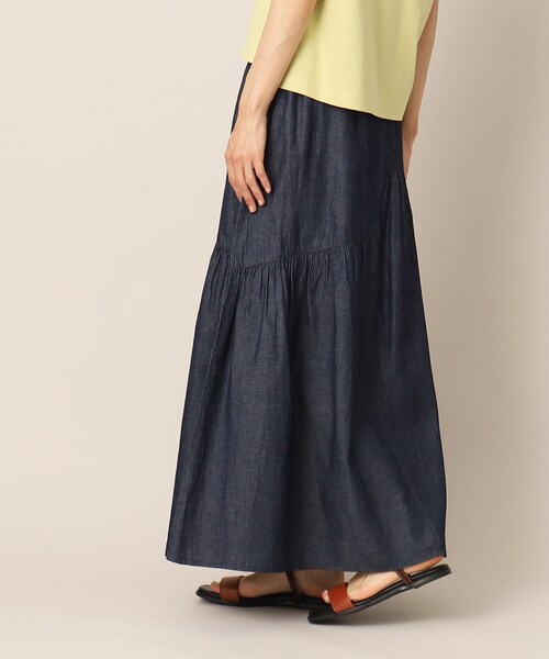 「Dessin」 ロングスカート 01 ブルー レディース_画像3