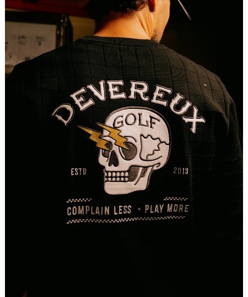 DEVEREUX GOLF セーター ニット ショッカースカルミラノリブアイレット