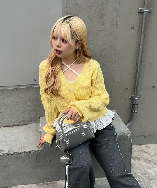 るなぷぅリボンレースカーディガン☆ レースフリルカーディガン – poláura OFFICIAL ONLINE STORE