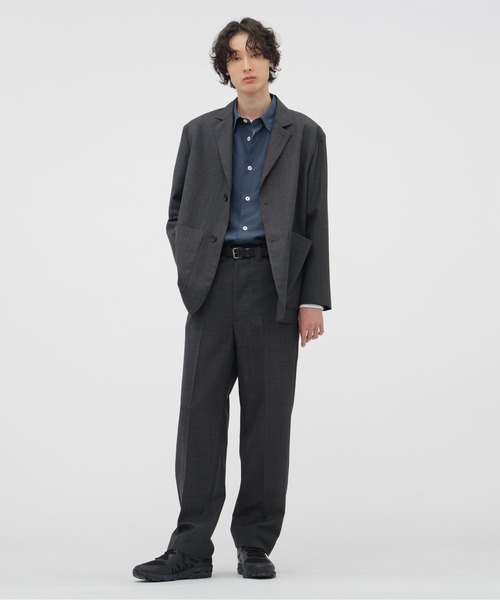 希少✨マーガレットハウエル レギュラーカラー コットンシャツ 日本製 チャコール MARGARET HOWELL（マーガレットハウエル） シャツ EGYPTIAN COTTON