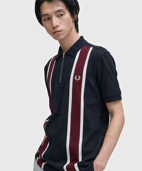 FRED PERRY（フレッドペリー） ポロシャツ 半袖 Tramline Polo Shirt
