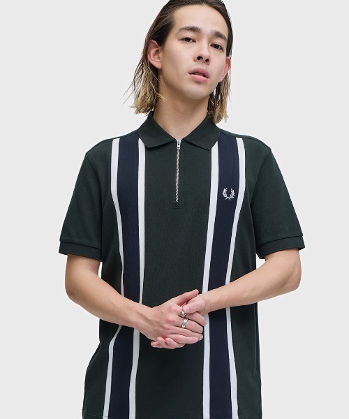 FRED PERRY（フレッドペリー） ポロシャツ 半袖 Tramline Polo Shirt