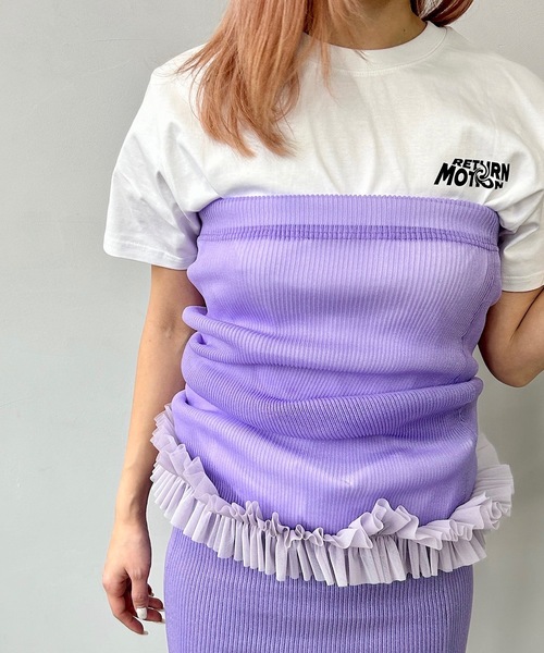 「SANSeLF」 半袖Tシャツ FREE グリーン レディース_画像8