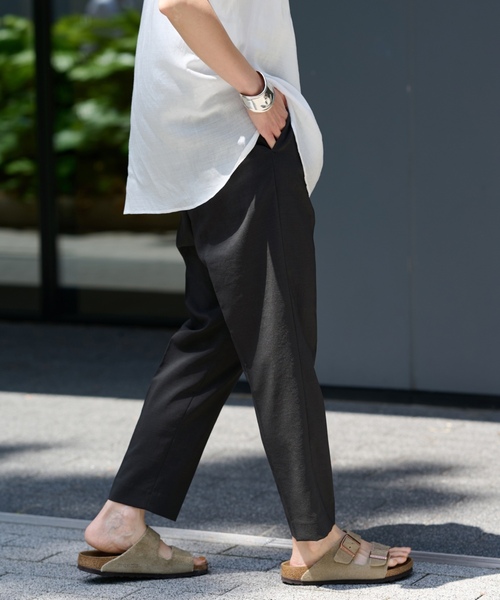 「FRAMeWORK」 クロップドパンツ 40 グレー レディース_画像3