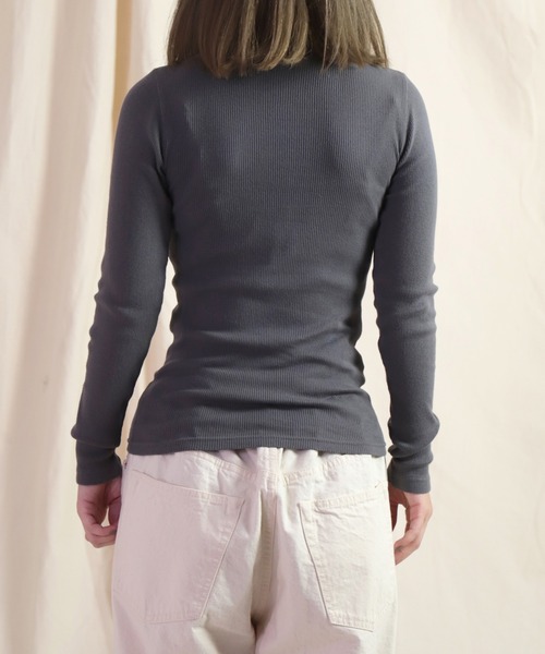 「FABRIQUE en Planete terre」 長袖カットソー 38 イエロー レディース_画像5