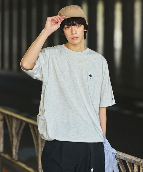 値下げ可⭕️ Columbia×FREAK'S STORE/コロンビア 別注 FREAK'S STORE（フリークスストア） tシャツ 限定展開 Columbia