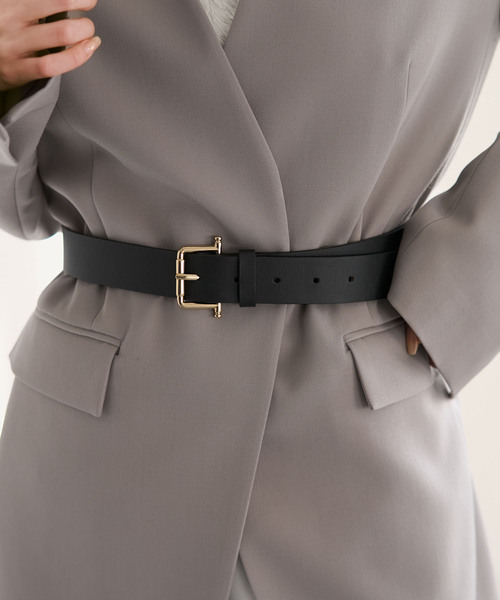 LEFIJE（レフィエ） ベルト スムースレザーベルト(3cm) レディース