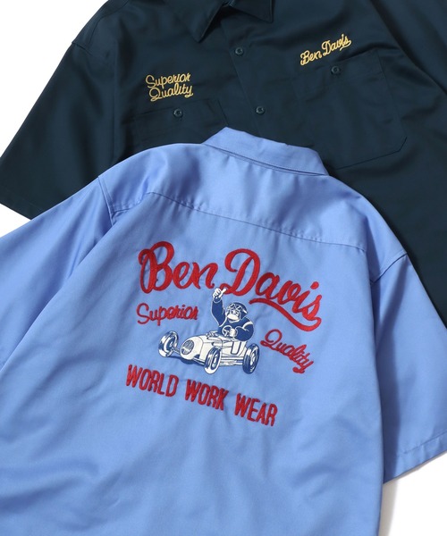 BEN DAVIS（ベンデイビス） アロハシャツ シャツ 半袖 RACER SS WORK