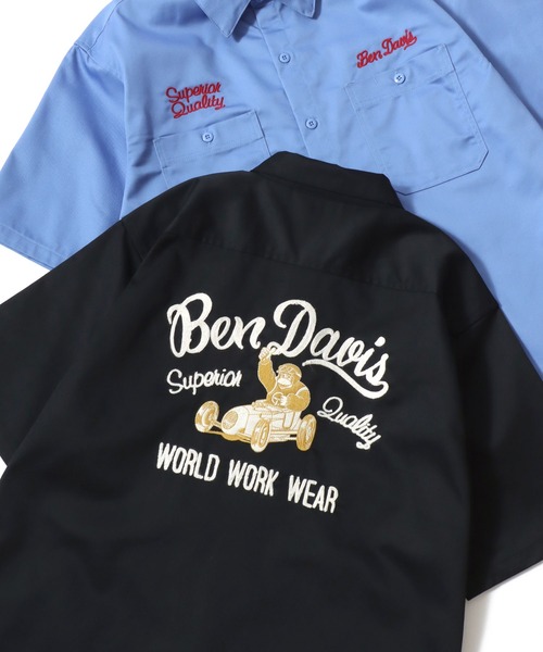 BEN DAVIS（ベンデイビス） アロハシャツ シャツ 半袖 RACER SS WORK