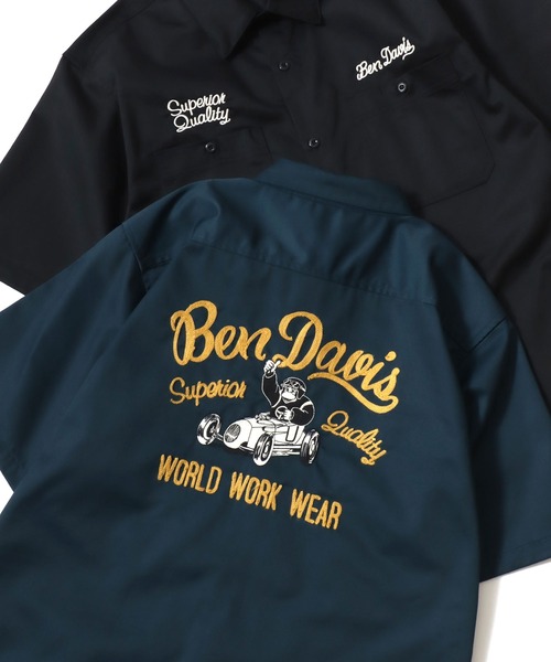BEN DAVIS（ベンデイビス） アロハシャツ シャツ 半袖 RACER SS WORK