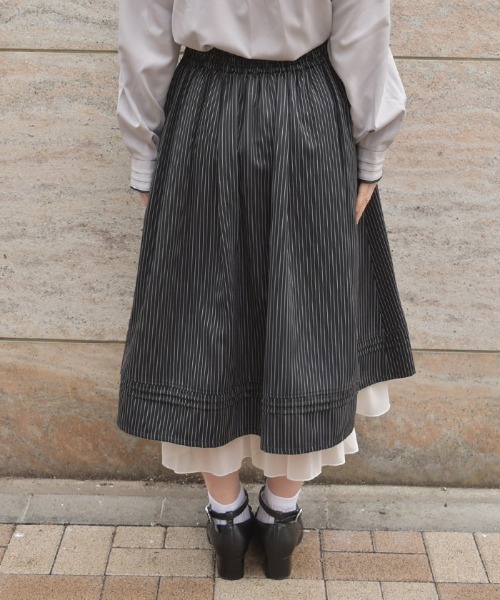 axes femme（アクシーズ ファム） ロング スカート チェーン付ダブル