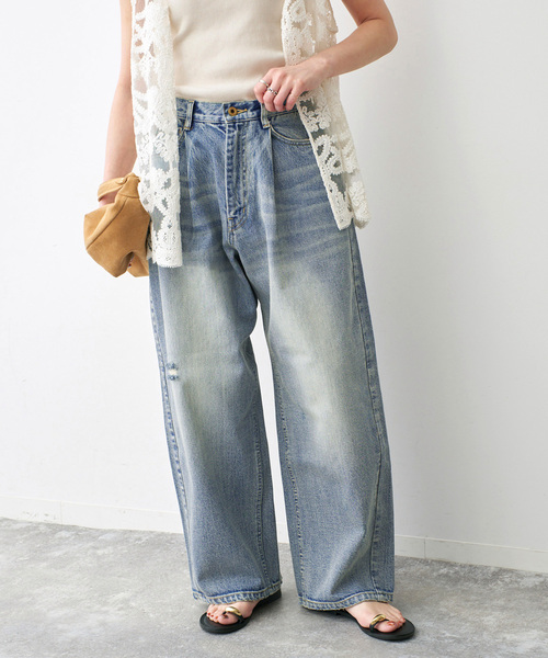 Spick＆Span（スピック アンド スパン） ワイドパンツ ジーンズ デニム